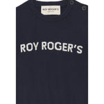 Roy Roger'S Maglia Girocollo tinta unita con Logo Blu per Neonato RF190X BLU ROY ROGER'S 