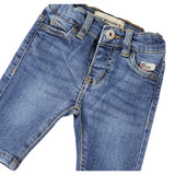 Roy Roger'S Jeans tinta unita con Girovita Regolabile Azzurro per Neonato RF193 AZZURRO ROY ROGER'S 