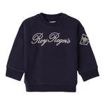 Roy Roger'S Felpa Chiusa Girocollo tinta unita con Logo Blu per Neonata RF195 BLU ROY ROGER'S 