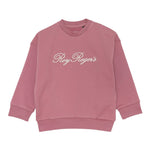 Roy Roger'S Felpa Chiusa Girocollo tinta unita con Logo Rosa per Neonata RF195 ROSA ROY ROGER'S 