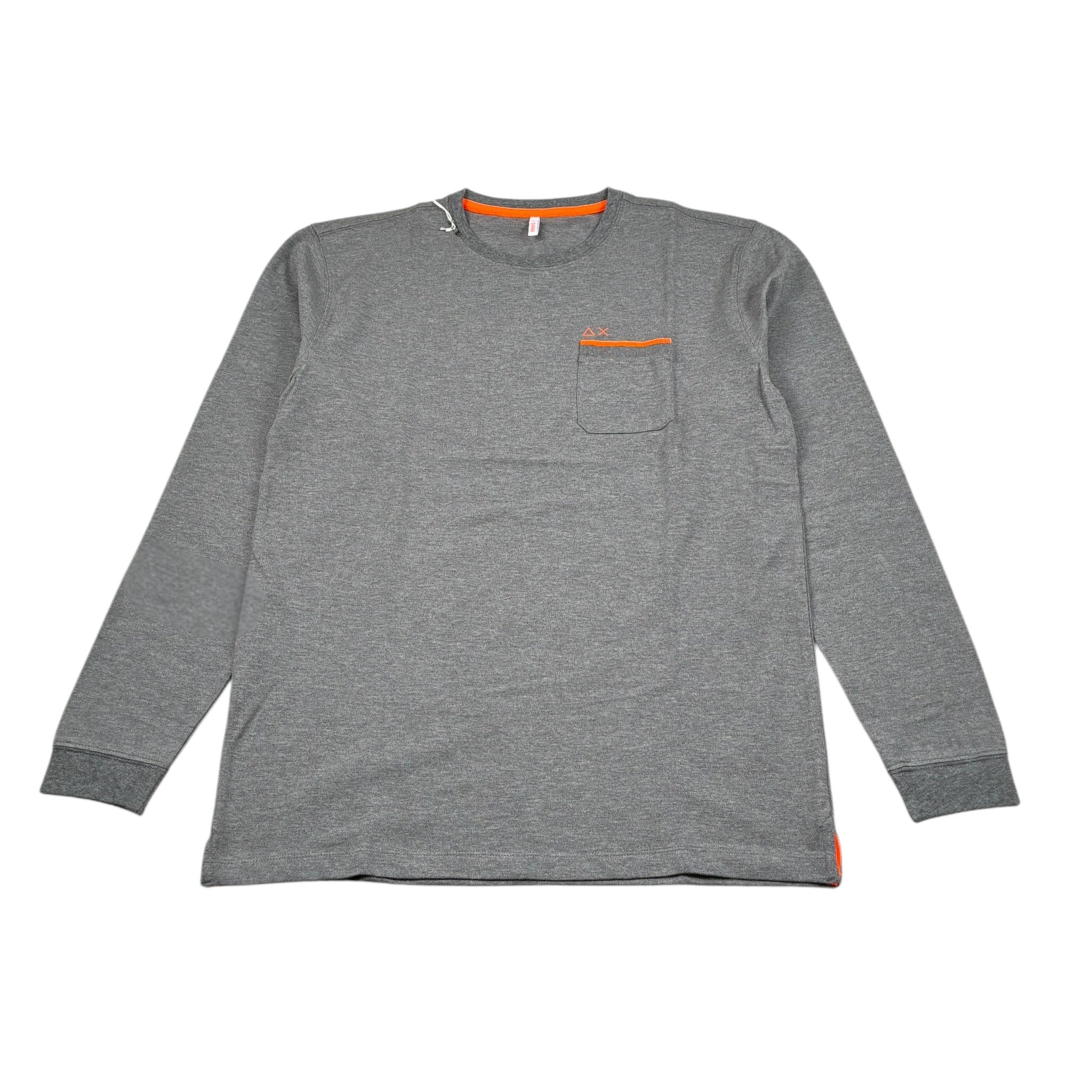 Sun68 Shirt Girocollo tinta unita Grigio per Bambino T41317 GRIGIO SUN68 