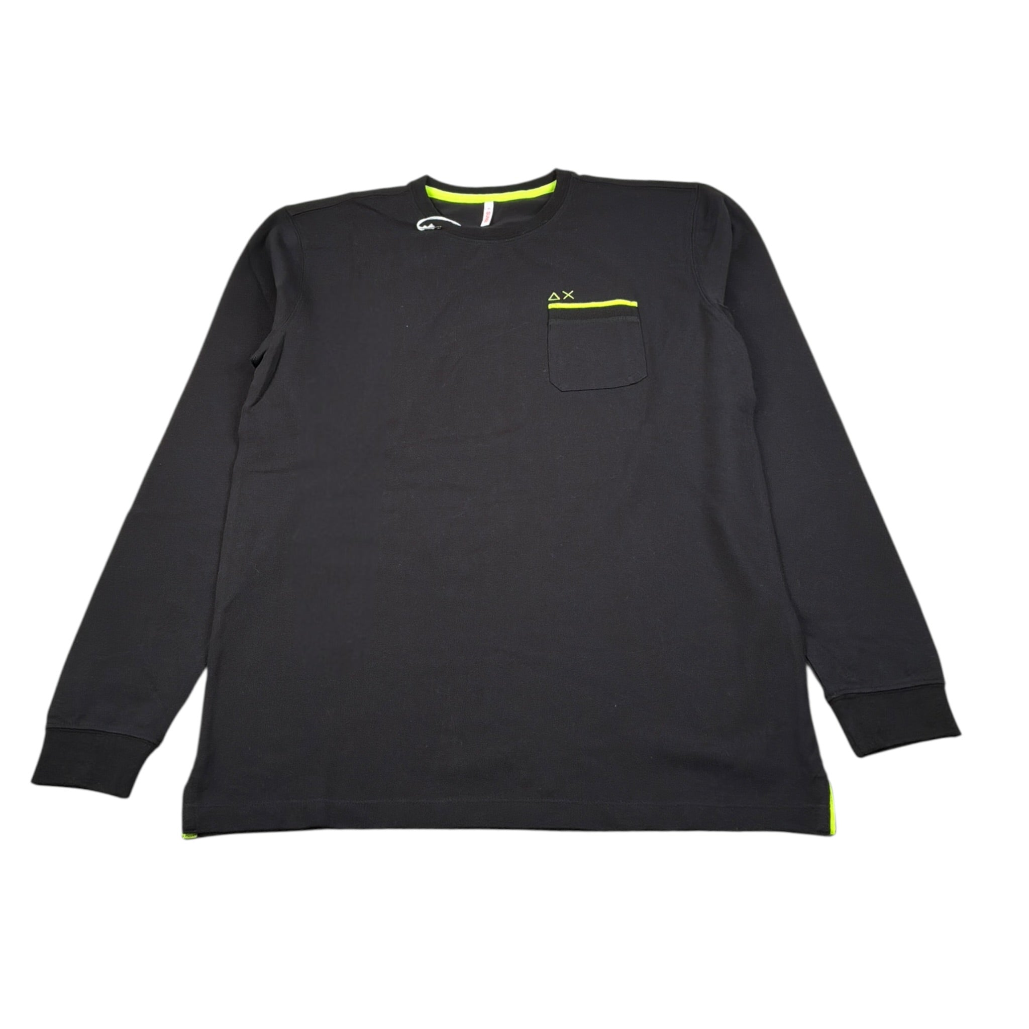 Sun68 Shirt Girocollo tinta unita Nero per Bambino T41317 NERO SUN68 