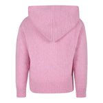 Saint Barth Maglia con Cappuccio tinta unita con Ricami Rosa per Bambina 00275G ROSA SAINT BARTH 
