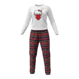 Saint Barth Completo 2Pz Pigiama Shirt-Pantalone Bianco per Bambina 01027G BIANCO SAINT BARTH 