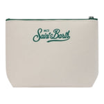 Saint Barth Borsello tinta unita con Stampa Panna per Bambino ALI000222 PANNA SAINT BARTH 