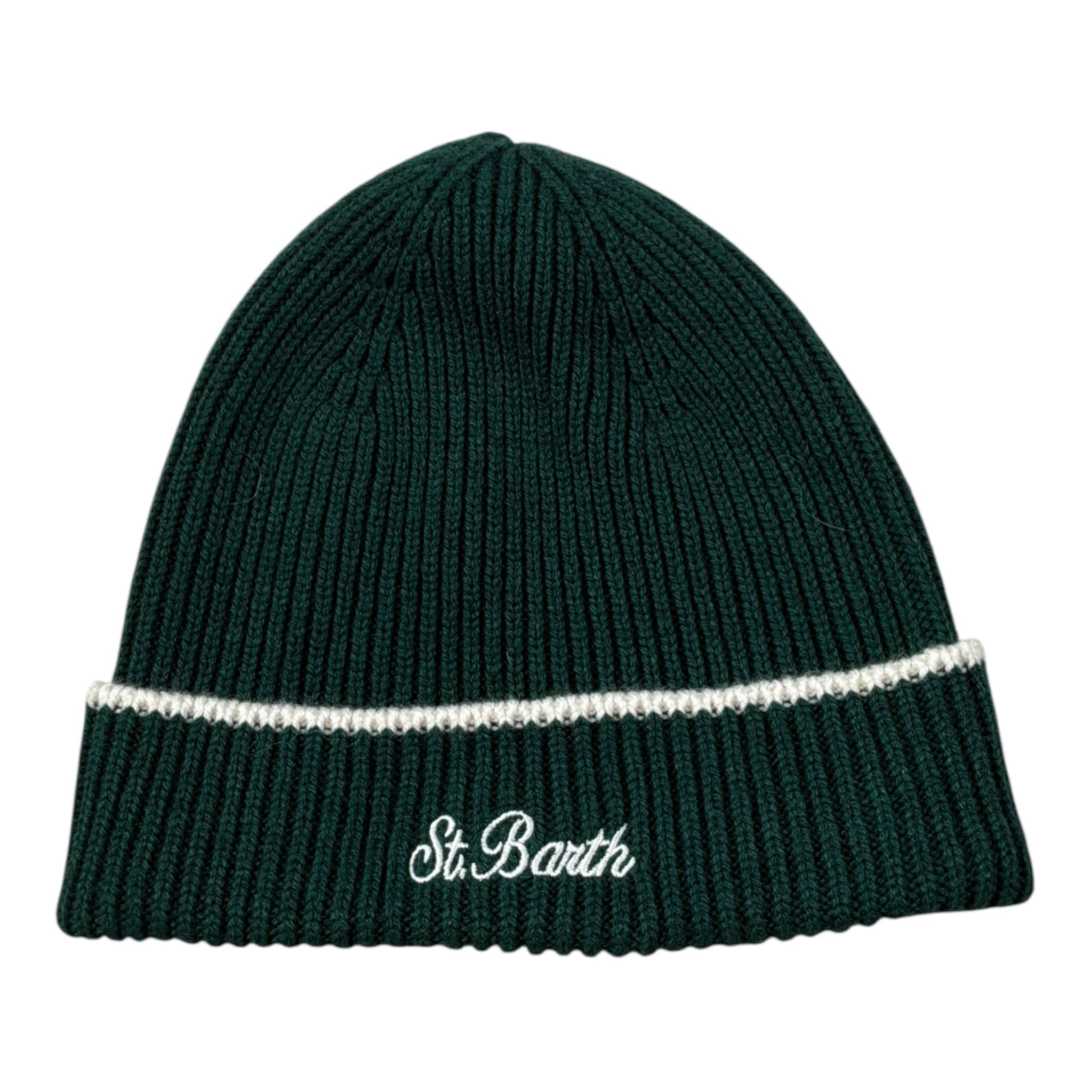 Saint Barth Cappello tinta unita con Stampa Verde per Bambina ASTORIA VERDE SAINT BARTH 