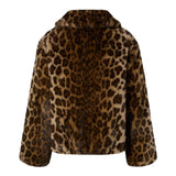 Saint Barth Pelliccia Stampa Fantasia Maculata Marrone per Neonata AVL003N MARRONE SAINT BARTH 