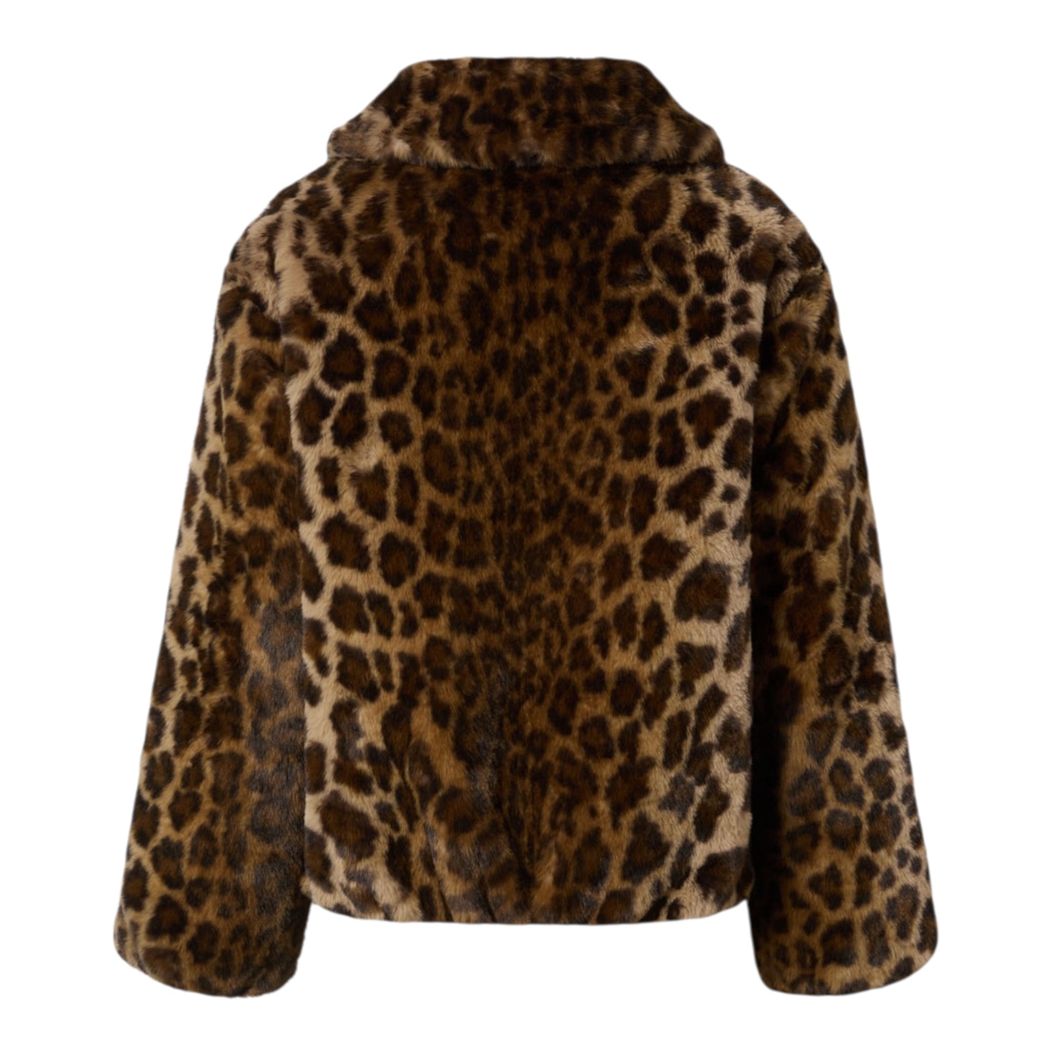 Saint Barth Pelliccia Stampa Fantasia Maculata Marrone per Neonata AVL003N MARRONE SAINT BARTH 