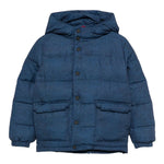 Saint Barth Giubbino tinta unita con Cappuccio Blu per Bambino BAX006J BLU SAINT BARTH 