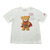 Saint Barth T-Shirt tinta unita con Stampa Bianco per Bambina BEARSUPHE BIANCO SAINT BARTH 