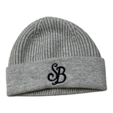 Saint Barth Cappello tinta unita con Stampa Grigio per Bambina BENJIEE GRIGIO SAINT BARTH 