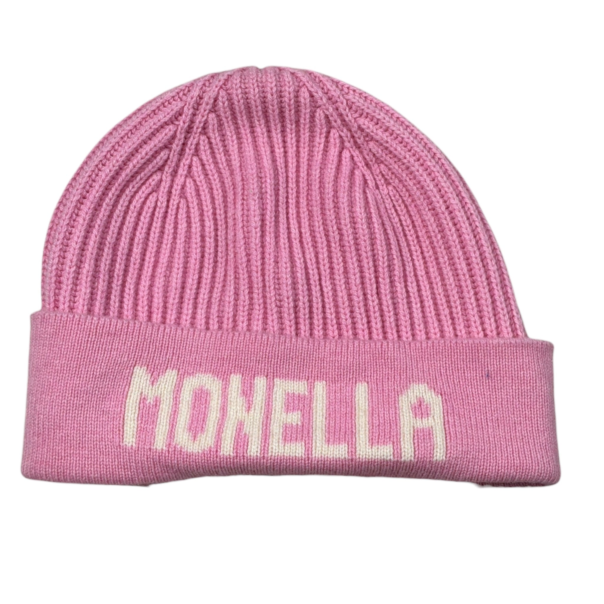 Saint Barth Cappello tinta unita con Stampa Rosa per Bambina BENJIE ROSA SAINT BARTH 