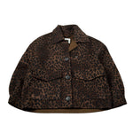Saint Barth Cappotto Corto tinta unita Fantasia Maculata Marrone per Bambina BONNIBELL MARRONE SAINT BARTH 