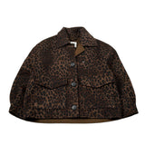 Saint Barth Cappotto Corto tinta unita Fantasia Maculata Marrone per Bambina BONNIBELL MARRONE SAINT BARTH 