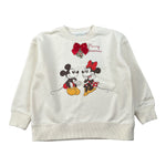 Saint Barth Felpa tinta unita Girocollo con Stampa Panna per Bambina BRIONYM PANNA SAINT BARTH 