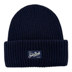 Saint Barth Cappello tinta unita con Ricamo Blu per Bambino BRR0001O BLU SAINT BARTH 