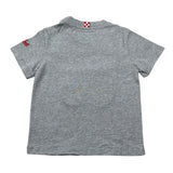 Saint Barth Shirt Girocollo tinta unita con Logo Grigio per Neonato CAM000100864 GRIGIO SAINT BARTH 