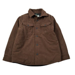Saint Barth Giubbino Modello Camicia con Bottoni Marrone per Bambino CHALETX MARRONE SAINT BARTH 