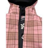 Saint Barth Giubbino Neve tinta unita con Zip E Cappuccio Rosa per Bambina CHAVANETTE ROSA SAINT BARTH 