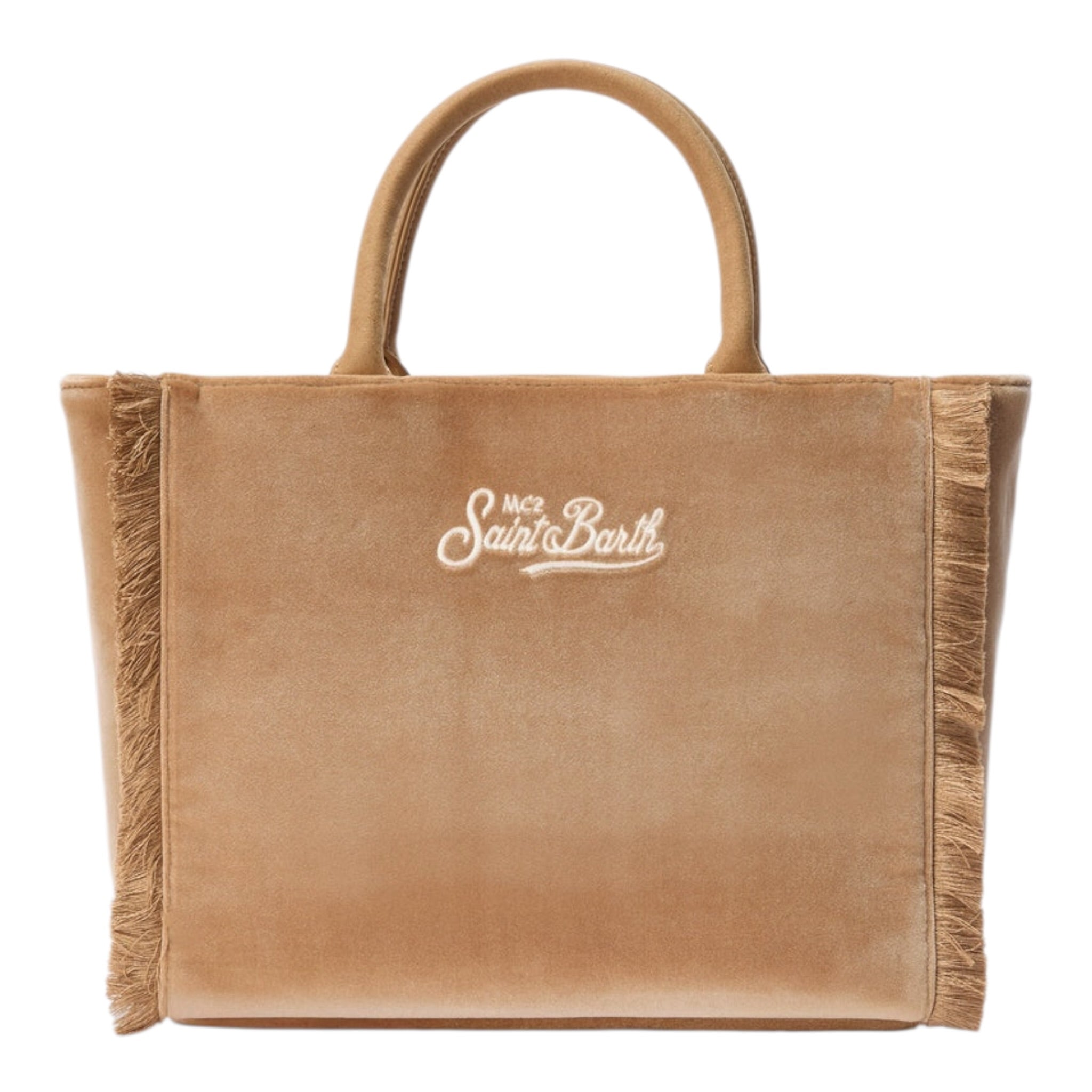 Saint Barth Borsa tinta unita con Ricami Beige per Bambina COL0038 BEIGE SAINT BARTH 