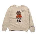 Saint Barth Maglia Girocollo con Stampa Sabbia per Bambino COUNTRY SABBIA SAINT BARTH 