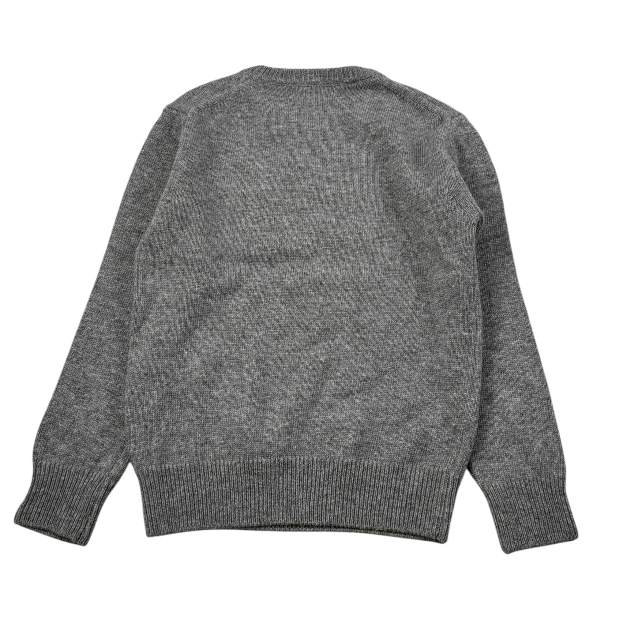 Saint Barth Maglia tinta unita Girocollo con Stampa Grigio per Bambino CRESCOVELOCE GRIGIO SAINT BARTH 