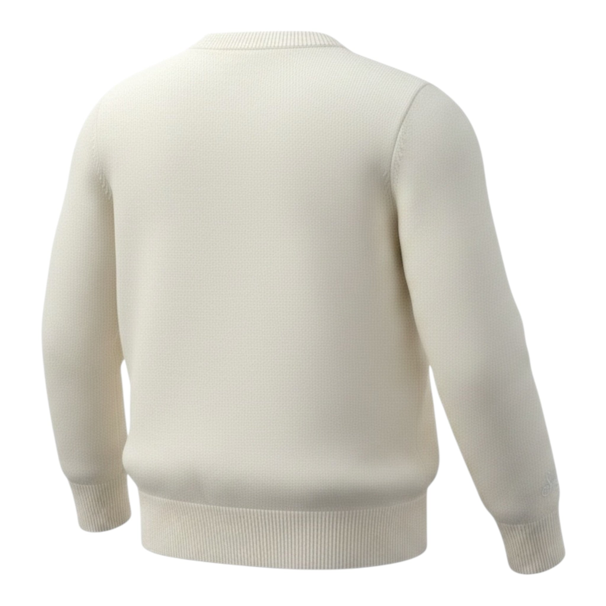 Saint Barth Maglia tinta unita con Stampa Panna per Bambino DONALDVADO PANNA SAINT BARTH 