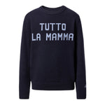 Saint Barth Maglia Girocollo tinta unita con Stampa Blu per Bambino DOU000101615L BLU SAINT BARTH 