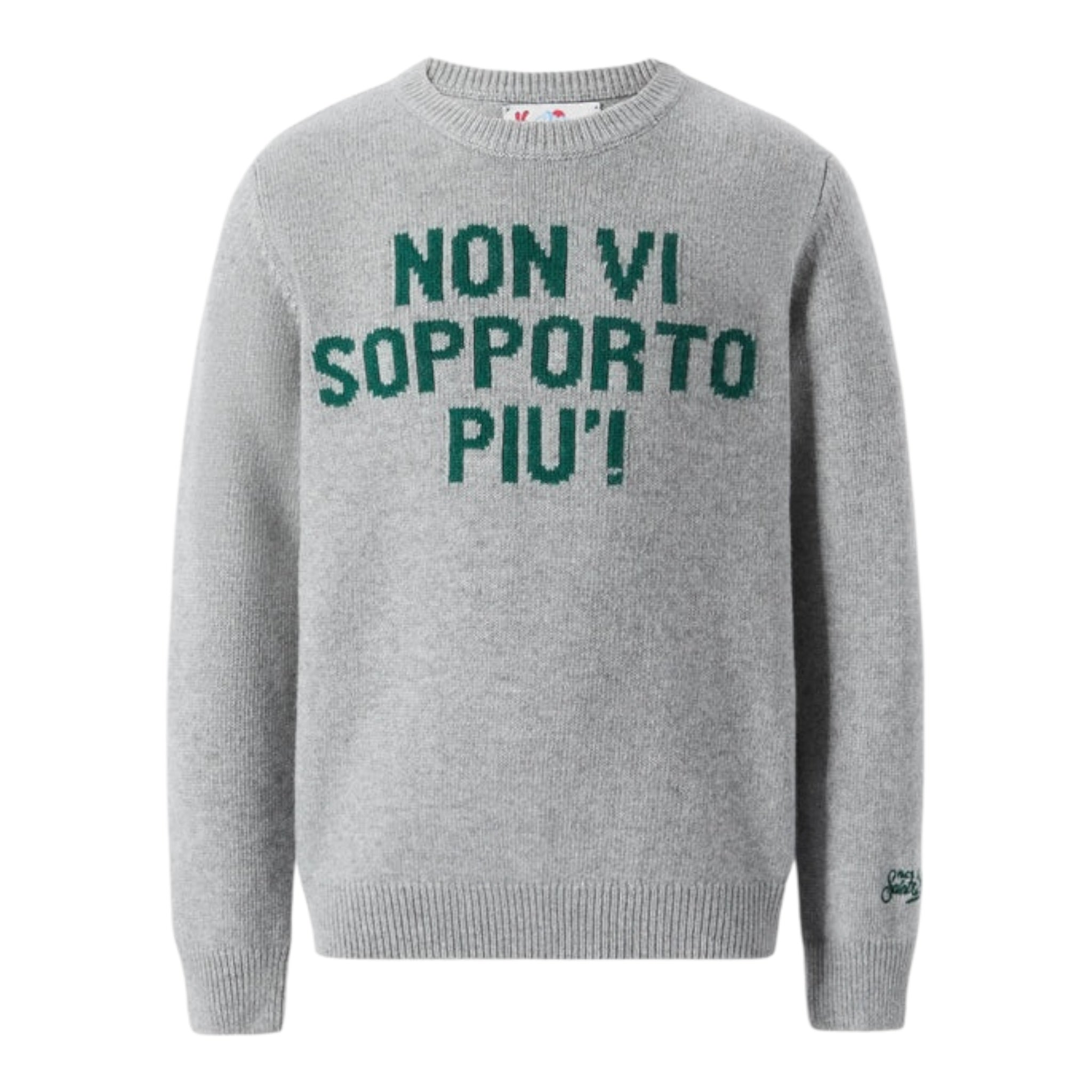 Saint Barth Maglia tinta unita con Stampa Grigio per Bambino DOU000101629I GRIGIO SAINT BARTH 