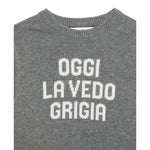 Saint Barth Maglia tinta unita con Stampa Grigio per Neonato DOU000101631N GRIGIO SAINT BARTH 