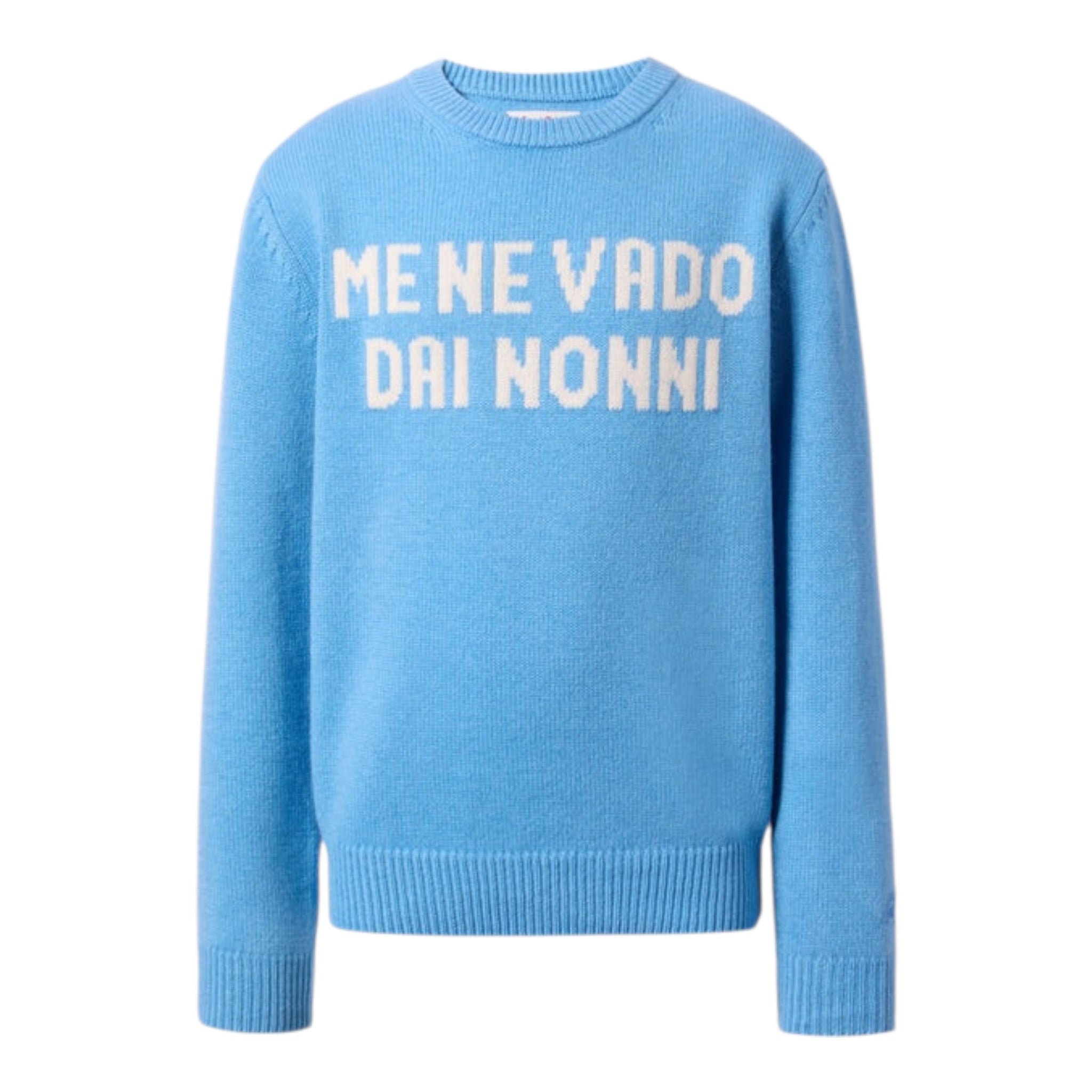 Saint Barth Maglia tinta unita con Stampa Azzurro per Bambino DOU000101635I AZZURRO SAINT BARTH 