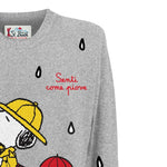 Saint Barth Maglia tinta unita con Stampa Grigio per Neonato DOU000101681L GRIGIO SAINT BARTH 