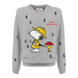 Saint Barth Maglia tinta unita con Stampa Grigio per Bambino DOU000101681LJ GRIGIO SAINT BARTH 