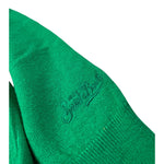 Saint Barth Maglia tinta unita con Stampa Verde per Bambino DOU00211 VERDE SAINT BARTH 
