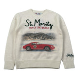 Saint Barth Maglia tinta unita con Stampa Panna per Bambino DOUGLASP PANNA SAINT BARTH 