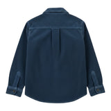 Saint Barth Camicia tinta unita In Velluto Blu per Bambino ELWOOD BLU SAINT BARTH 