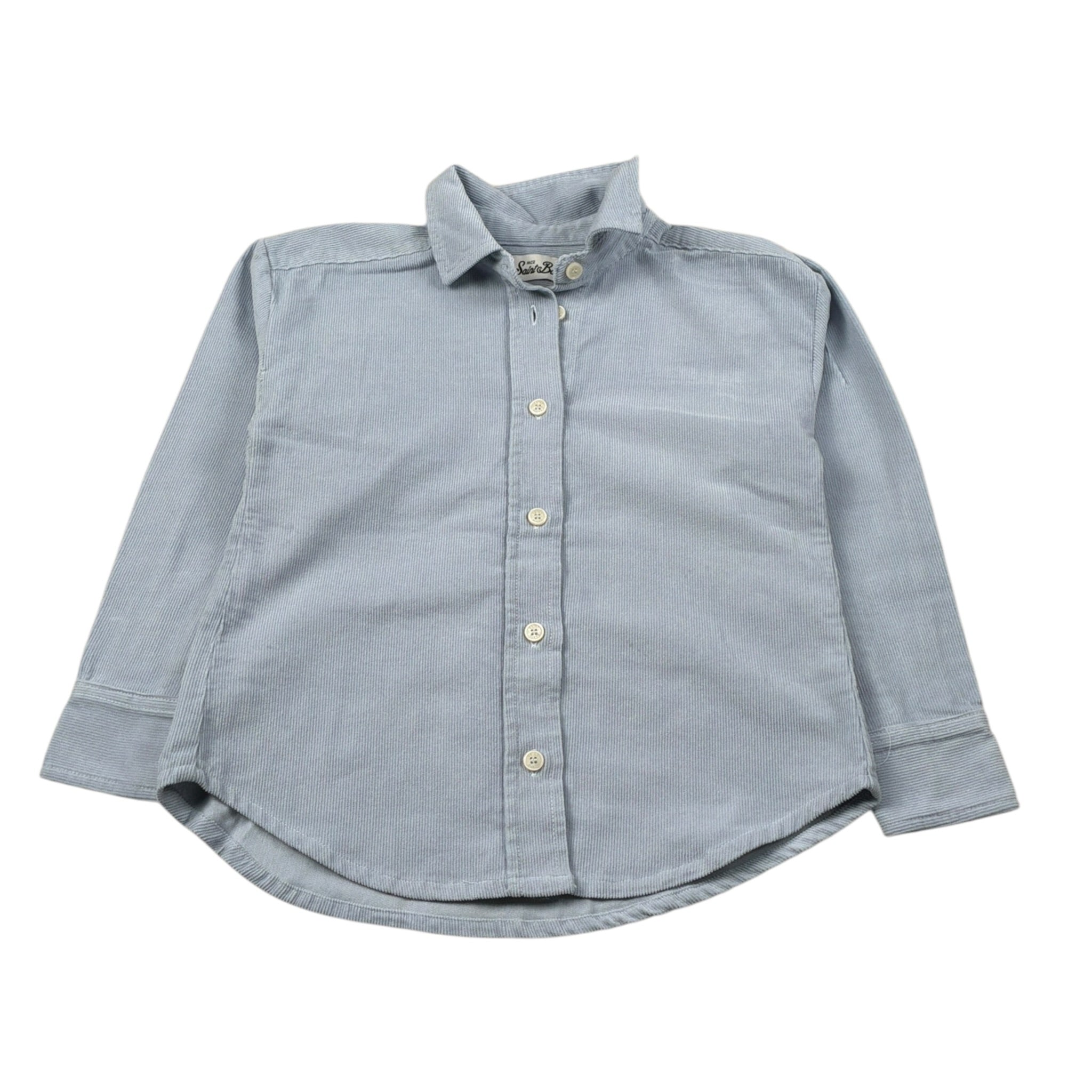 Saint Barth Camicia Manica Lunga tinta unita Azzurro per Bambino GIGY AZZURRO SAINT BARTH 