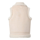 Saint Barth Montone Smanicato tinta unita Beige per Bambina HES002 BEIGE SAINT BARTH 
