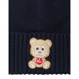 Saint Barth Cappello tinta unita con Ricamo Blu per Bambino HOLDEN BLU SAINT BARTH 