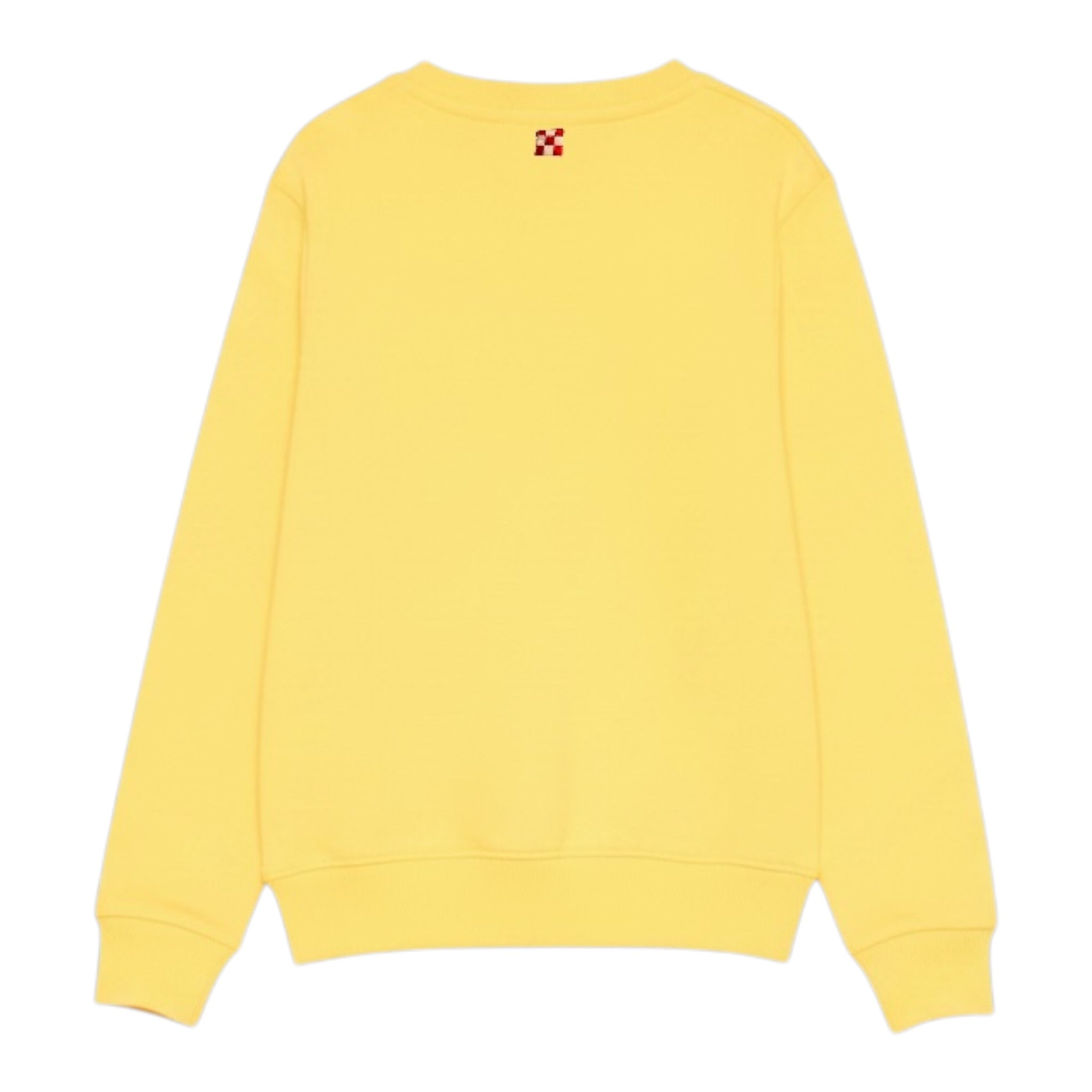 Saint Barth Felpa Girocollo tinta unita con Stampa Giallo per Bambino HUT000401518L GIALLO SAINT BARTH 