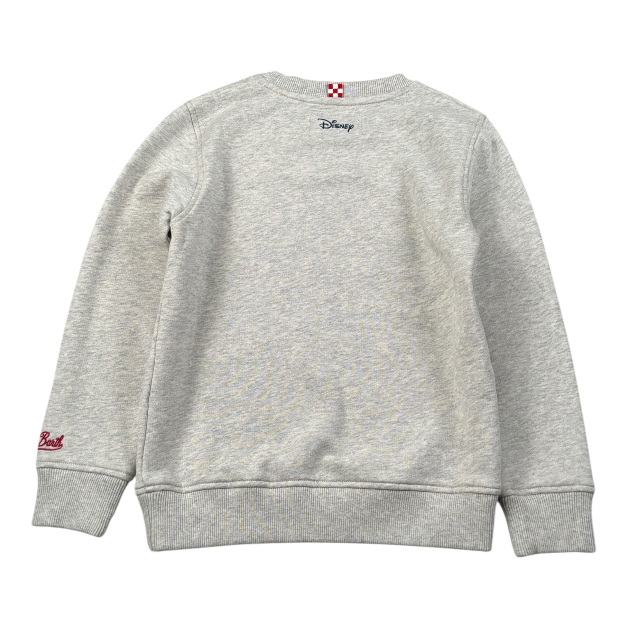 Saint Barth Felpa Chiusa Girocollo tinta unita con Logo Grigio per Bambino HUTTONNN GRIGIO SAINT BARTH 