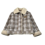 Saint Barth Montone Stampa Fantasia con Pelliccia Panna per Bambina LORAYNEE PANNA SAINT BARTH 