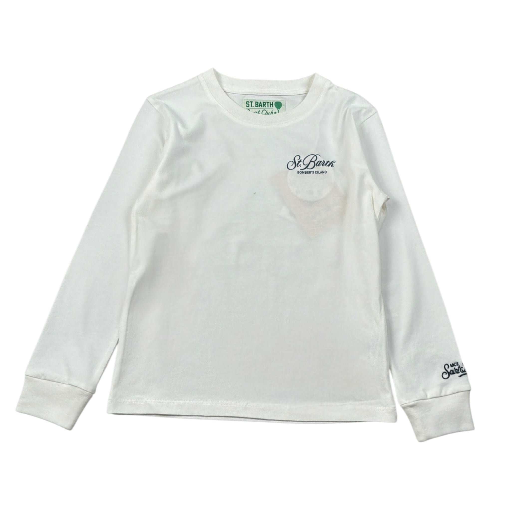 Saint Barth Shirt Girocollo tinta unita con Stampa Bianco per Bambino LUT0003SNOOPY BIANCO SAINT BARTH 