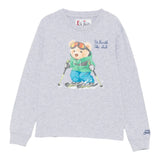 Saint Barth Shirt Girocollo tinta unita Grigio per Bambino LUT0005 GRIGIO SAINT BARTH 