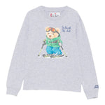 Saint Barth Shirt Girocollo tinta unita Grigio per Bambino LUT0005X GRIGIO SAINT BARTH 