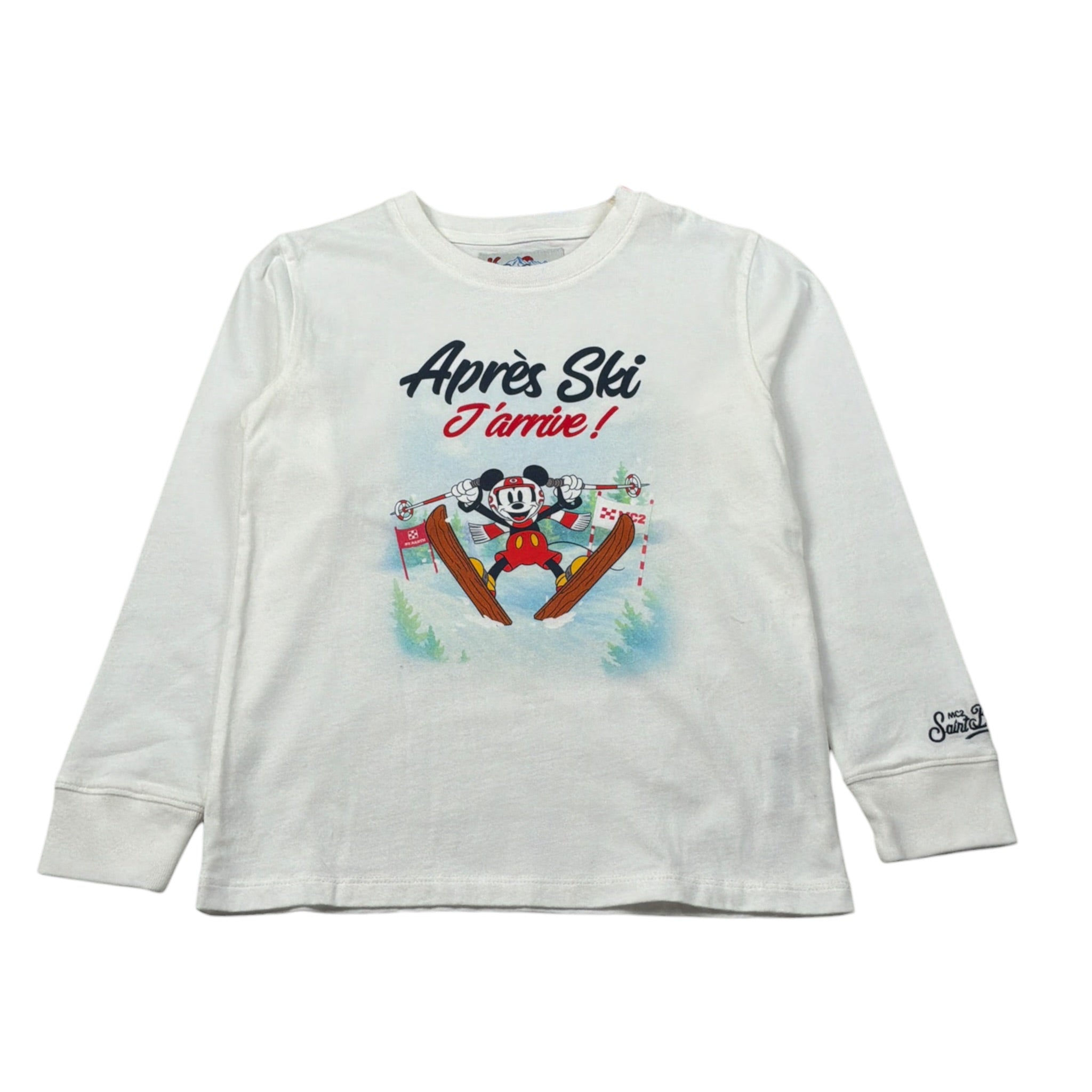 Saint Barth Shirt Girocollo tinta unita con Stampa Panna per Bambina LUTONJR PANNA SAINT BARTH 