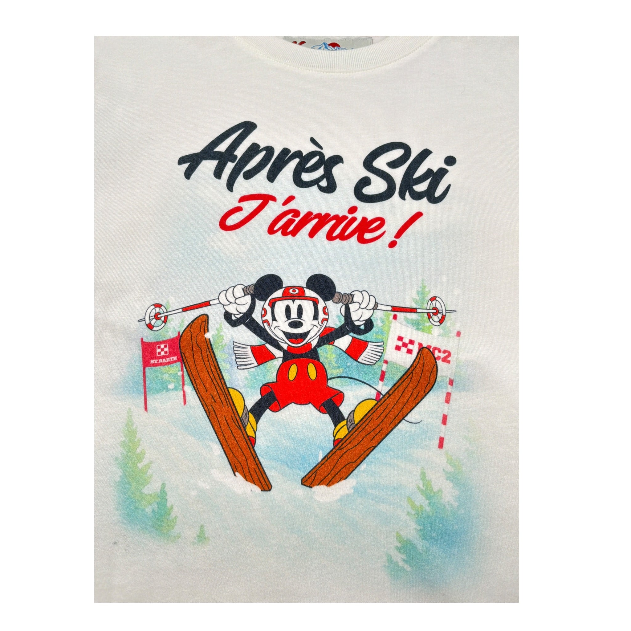 Saint Barth Shirt Girocollo tinta unita con Stampa Panna per Bambina LUTONJR PANNA SAINT BARTH 