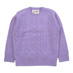 Saint Barth Maglia tinta unita con Trecce Lilla per Neonata LYL00400392L LILLA SAINT BARTH 