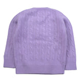 Saint Barth Maglia tinta unita con Trecce Lilla per Neonata LYL00400392L LILLA SAINT BARTH 