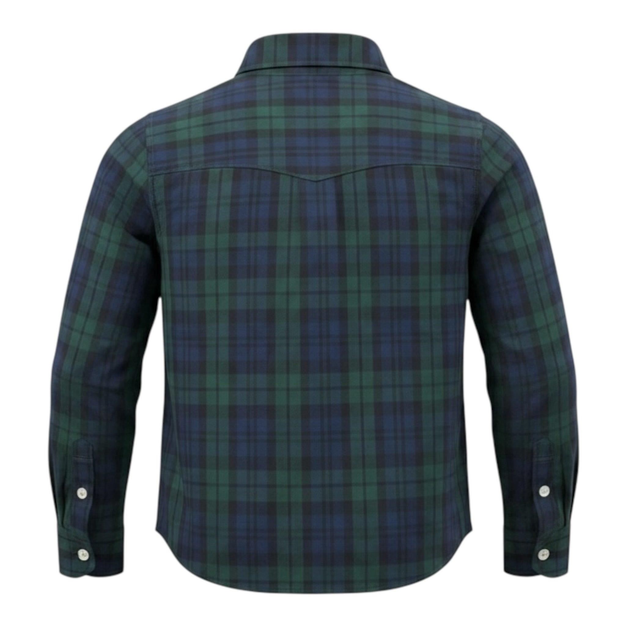 Saint Barth Camicia tinta unita con Fantasia A Quadri Verde per Bambina MEREDITH VERDE SAINT BARTH 